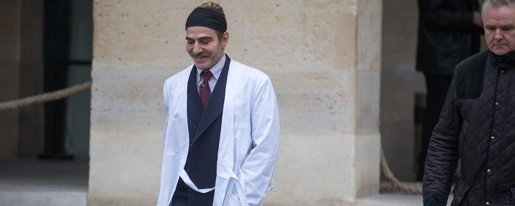 John Galliano tras el desfile de la Maison Margiela en enero de 2017