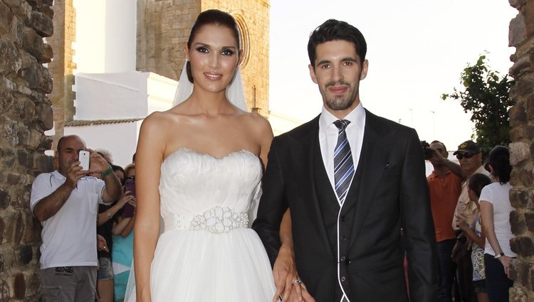 Alejandro Talavante y Yessica Ramírez el día de su boda