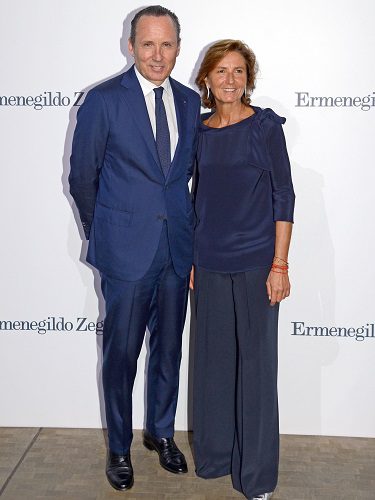 Gildo Zegna en la apertura de la tienda Ermenegildo Zegna de Barcelona, 2013