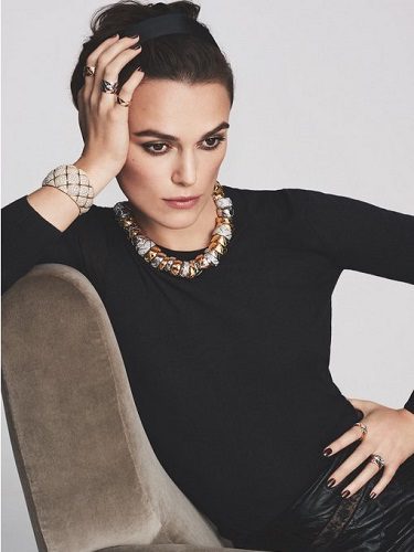 Keira Nigthley imagen de la colección de joyas 2016