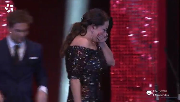 Yolanda Ramos, emocionada con su premio Feroz 2020