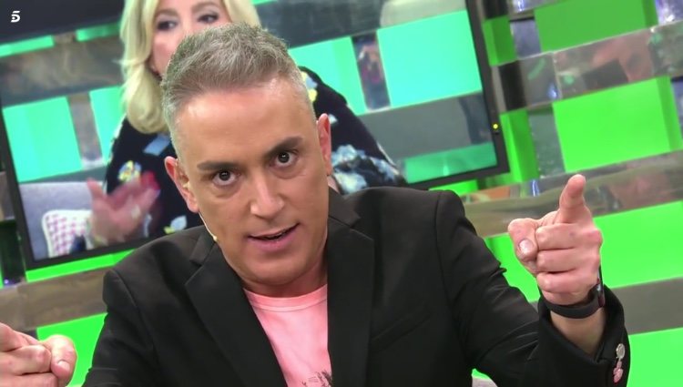 Kiko Hernández respondiendo a Carmen Borrego en 'Sálvame'/ Foto: Telecinco.es