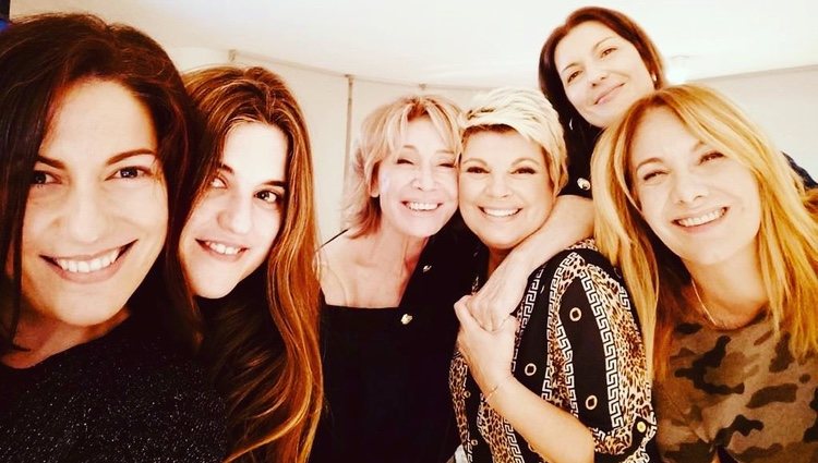 Terelu junto a sus compañeras de 'Sálvame'/Foto: Instagram