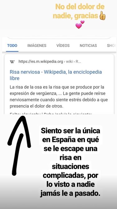 El mensaje de Fani en Instagram