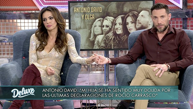 Olga Moreno y Antonio David Flores en 'Sábado Deluxe'| Foto: Telecinco.es