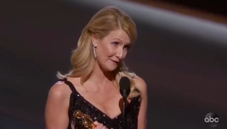 Laura Dern durante su discurso / ABC