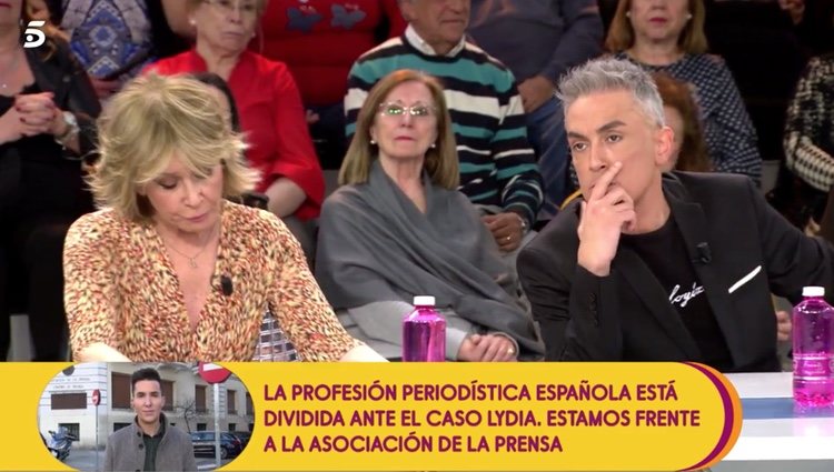 Kiko Hernández y Mila Ximénez hablando de Lydia Lozano|Foto: telecinco.es