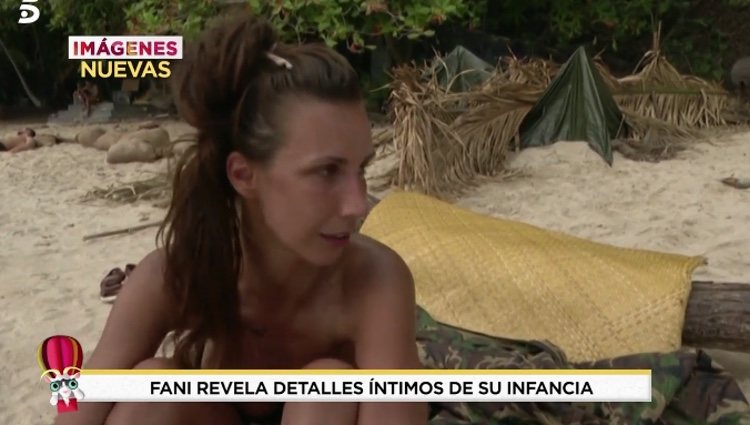 Fani hablando de su infancia en 'Supervivientes'|Foto: telecinco.es