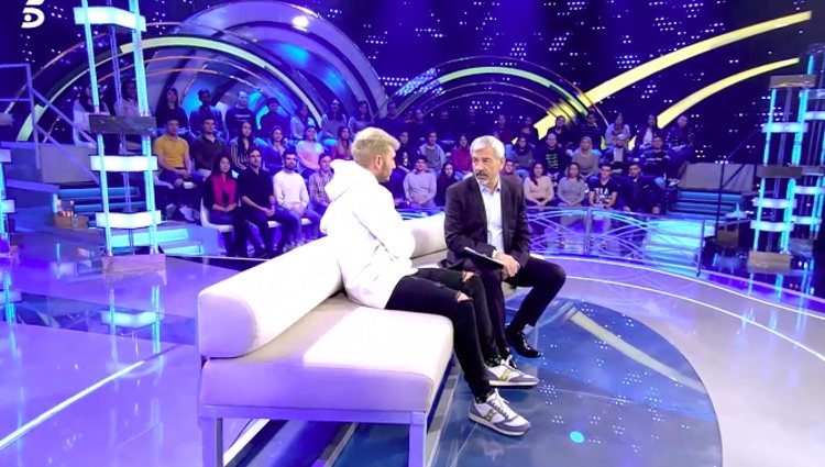 Omar Montes en el plató de 'Volverte a ver'/telecinco.es