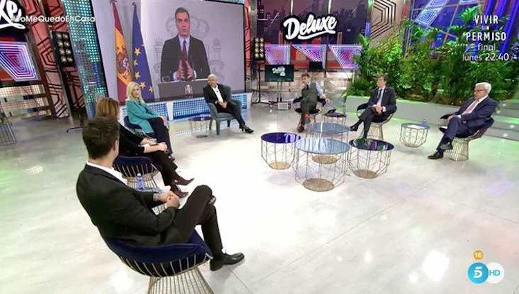 Debate sobre el Coronavirus en 'Sábado Deluxe'|Foto: telecinco.es