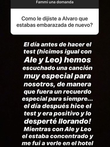 Alice Campello contestando a las preguntas de sus fans en Instagram