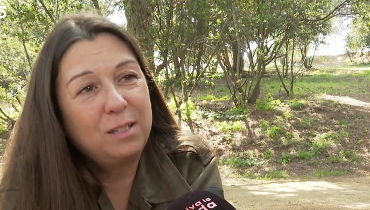 Cristina hablando de la relación de Antonio David y Rocío Carrasco | Foto: telecinco.es