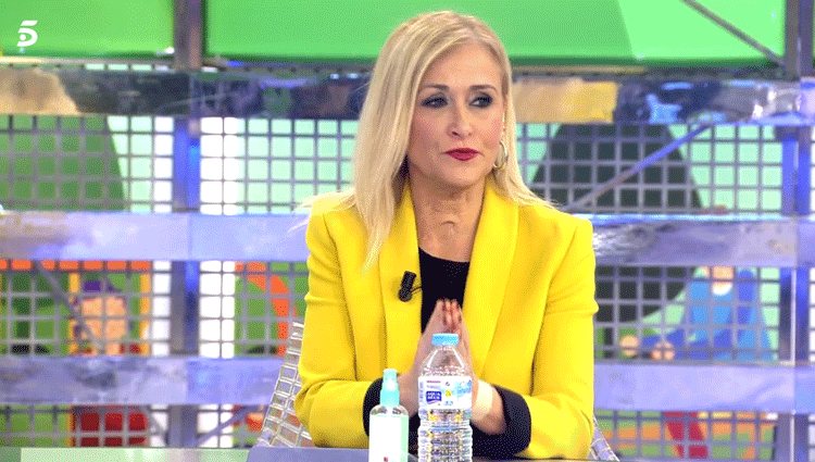 Cristina Cifuentes dando consejos en 'Sálvame'/ Foto: telecinco.es