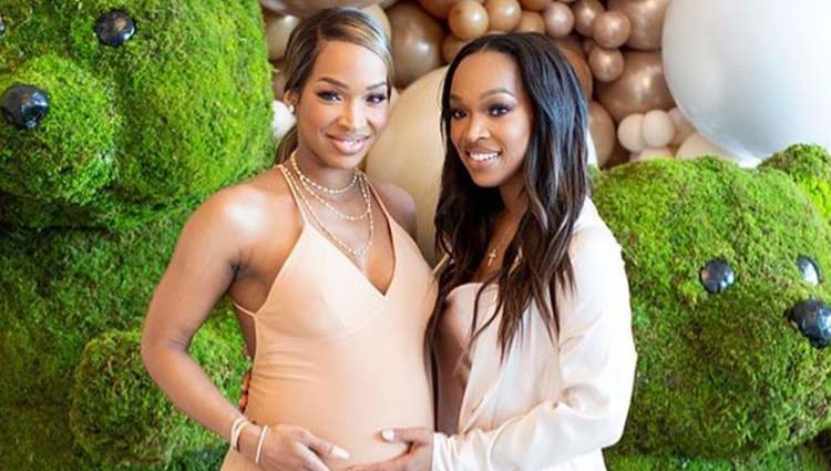 Malika Haqq junto a su hermana en su baby shower/ Foto: 'Instagram'