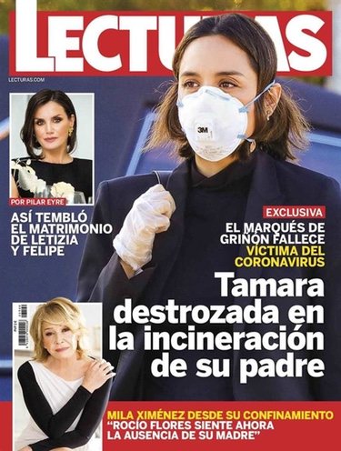 Tamara Falcó en la incineración de su padre / Lecturas