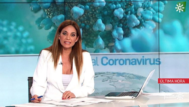 Mariló Montero en los informativos de Canal Sur