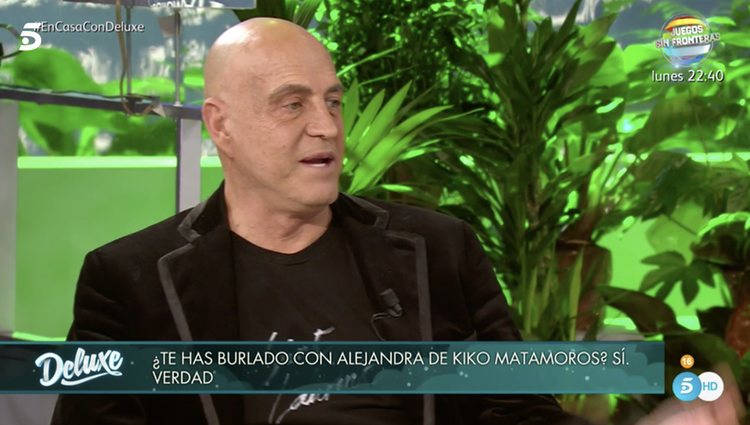 Kiko Matamoros no se molestó por esta afirmación | Foto: Telecinco