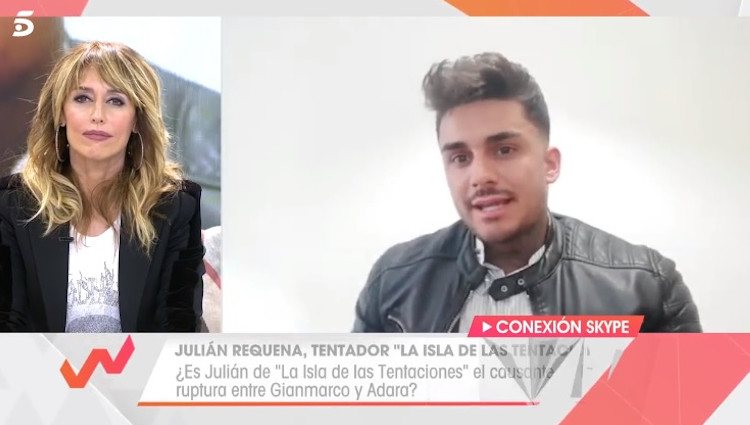 Julián hablando con Emma García|Foto: telecinco.es