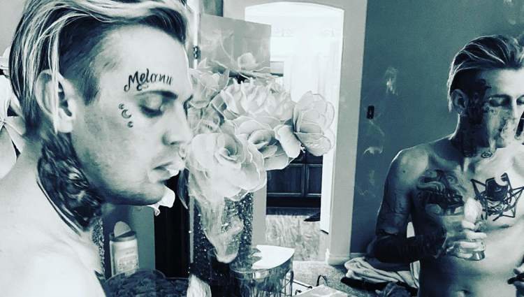 Aaron Carter publica esta imagen revelando que está soltero/ Foto: 'Instagram'