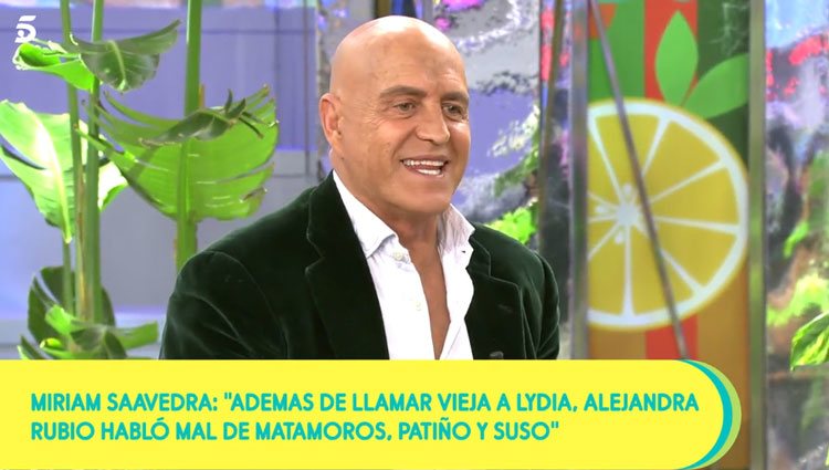 Kiko Matamoros hablando de Alejandra Rubio/ Foto: telecinco.es