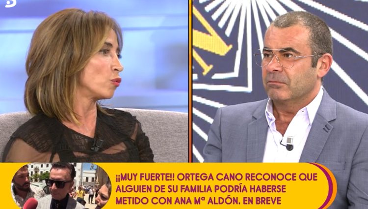 María Patiño le cuenta cómo se siente a Jorge Javier Vázquez | Foto: telecinco.es