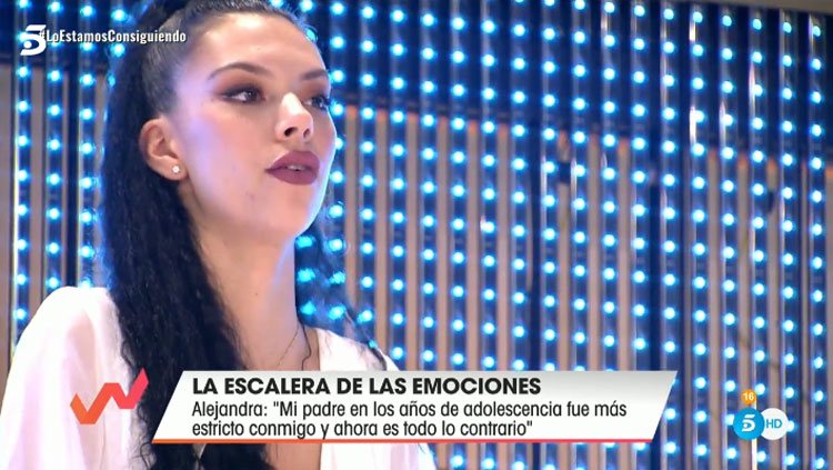 Alejandra Rubio en la Escalera de las emociones de 'Viva la vida'