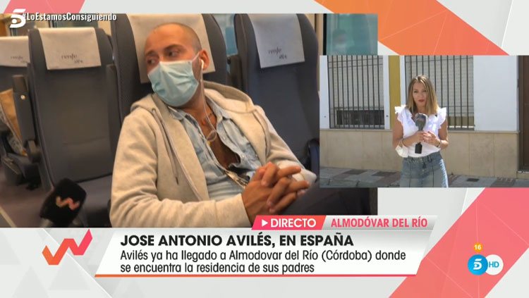 José Antonio Avilés durante el viaje de Madrid a Córdoba