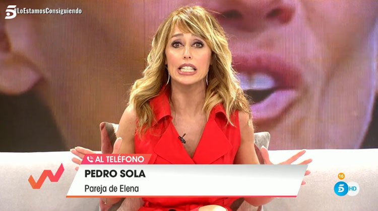 Emma García durante su conversación con Pedro Solá