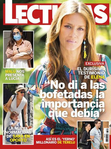 Elena Rodríguez en la portada de Lecturas