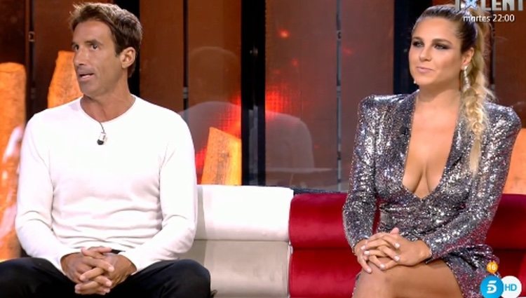 Hugo e Ivana en su reencuentro en plató | Foto: telecinco.es