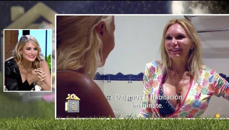 Yola Berrocal hablando con Leticia Sabater en 'La Casa Fuerte'/ Foto: telecinco.es