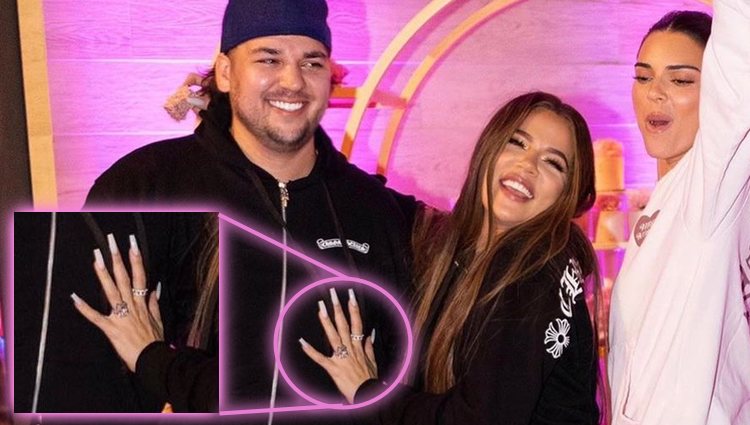 Khloé Kardashian luciendo un sospechoso anillo en su cumpleaños | Foto: Instagram