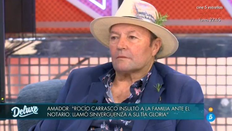 Amador Mohedano contando lo que sucedió en la notaria / Telecinco.es