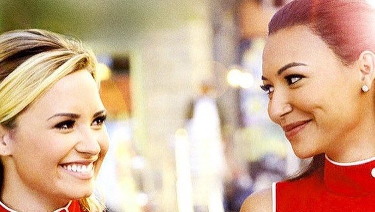 Demi Lovato y Naya Rivera en 'Glee' / Instagram