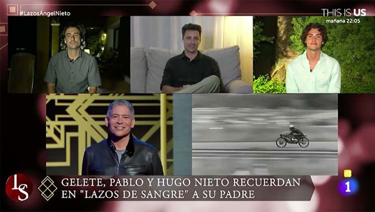 Los hijos de Ángel Nieto hablando en 'Lazos de sangre'/ Foto: La 1