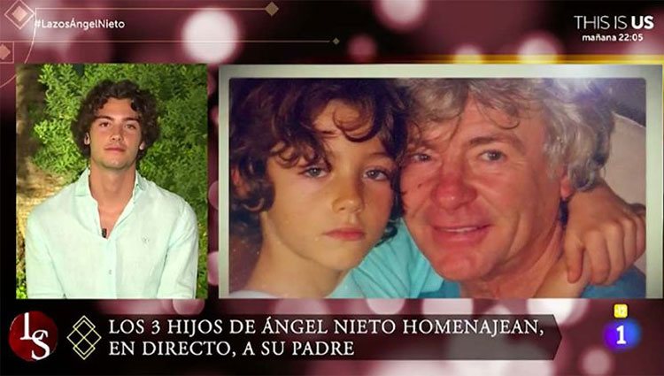 Hugo Nieto hablando de su padre en 'Lazos de sangre'/ Foto: La 1