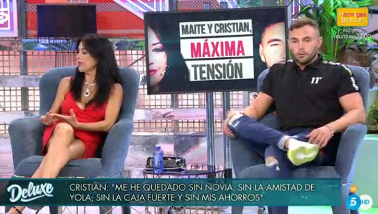 Cristian y Maite discuten en 'Sábado Deluxe' | Foto: telecinco.es