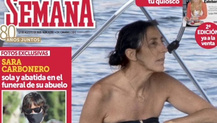 Paz Padilla disfrutando como puede del verano