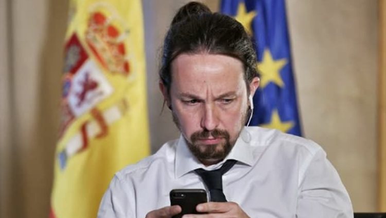 Pablo Iglesias con el pelo recogido/ Foto: Instagram