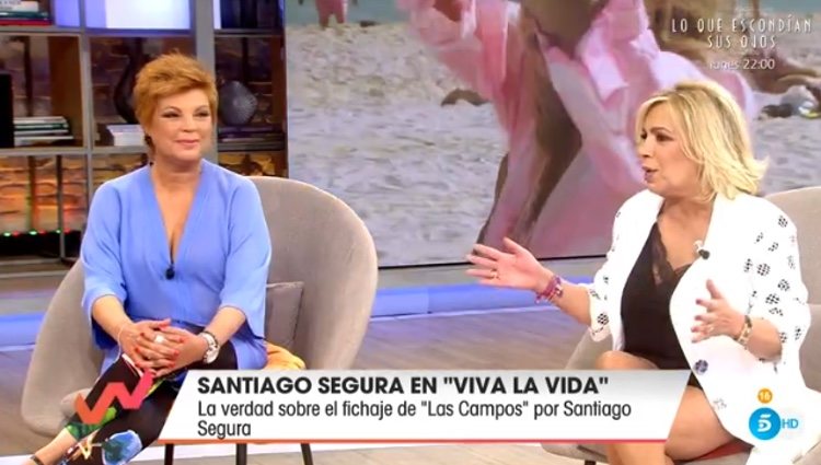 Carmen Borrego y Terelu Campos desmintiendo su nuevo proyecto / Telecinco.es