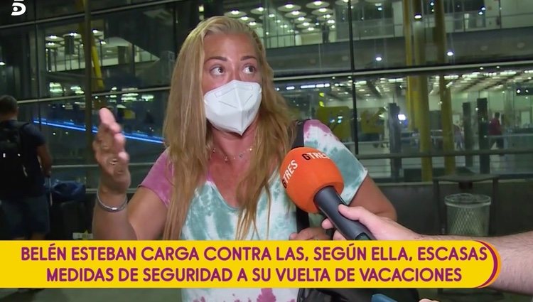 Belén Esteban a su vuelta de vacaciones | Foto: telecinco.es