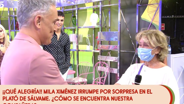 Kiko Hernández se emociona al recibir a Mila | Foto: telecinco.es