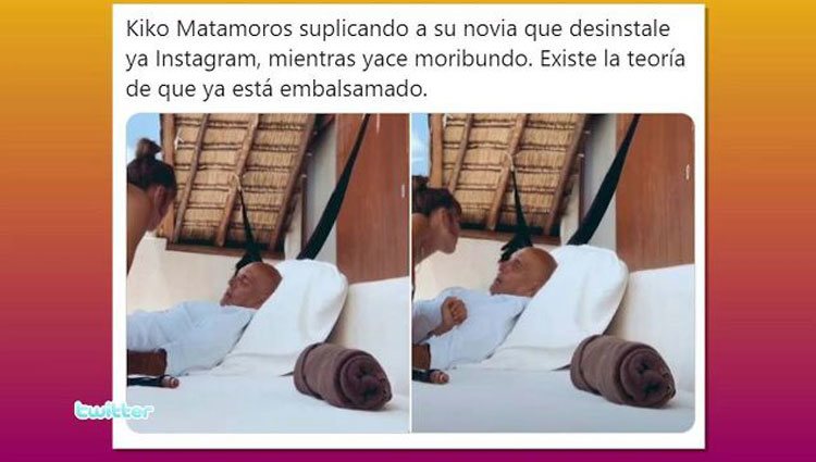 Uno de los memes sobre Kiko Matamoros y Marta López/ Foto: telecinco.es