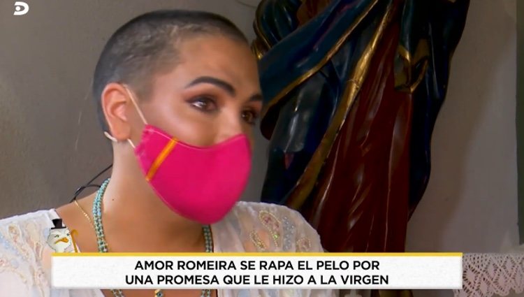 Amor Romeira con su nuevo look / Telecinco.es