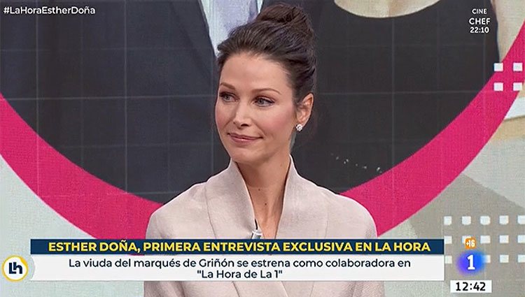 Esther Doña debuta en 'La hora de la 1'/ Foto: La 1