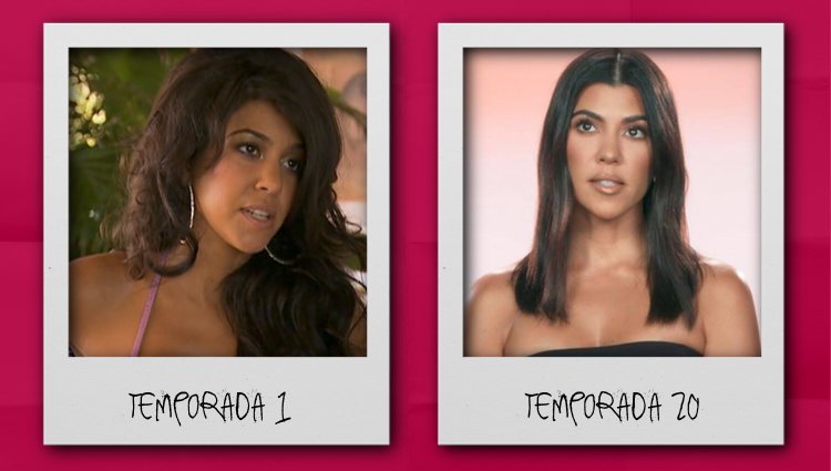 El antes y el después de Kourtney Kardashian en 'KUWTK'