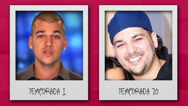 El antes y el después de Rob Kardashian en 'KUWTK'