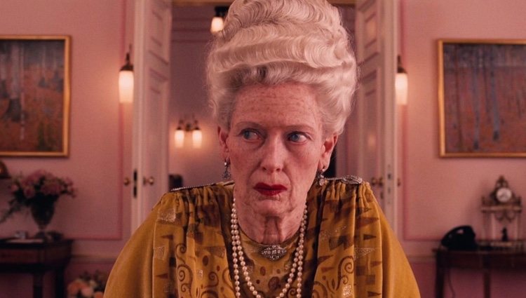 Tilda Swinton en un fotograma de 'El Gran Hotel Budapest'