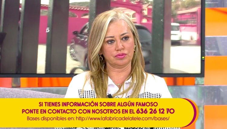 Belén Esteban tratando de mantenerse al margen / Telecinco.es