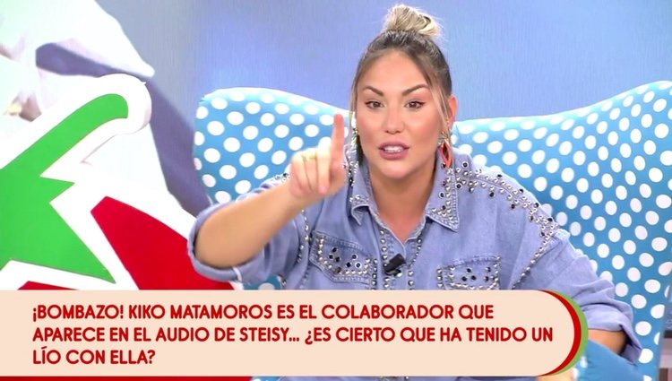 Steisy dando su explicación a lo que pasó / Telecinco.es